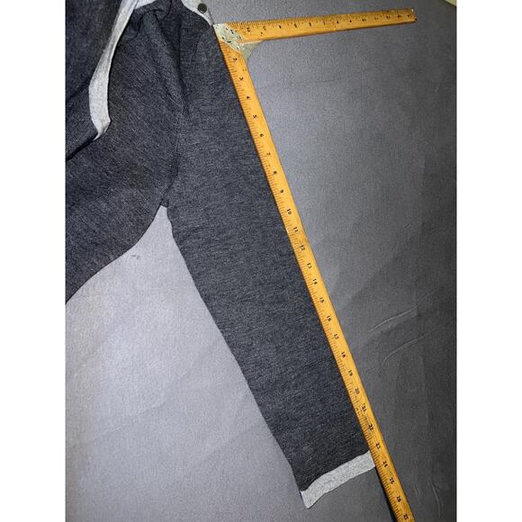 New TALBOTS Plus Size 2X 2-tone Gray Pure Merino Wool LS Sweater Dress Office - Picture 7 of 9